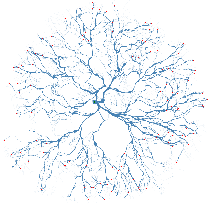 Network Optimal Transport